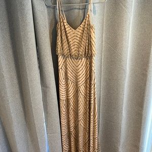 Adrianna Pappell Beaded Gown (Size 2)